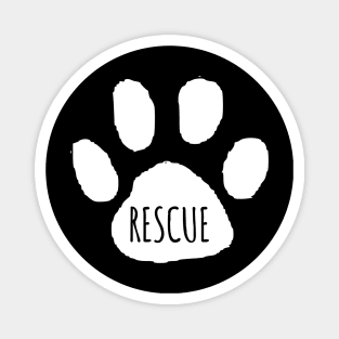 Rescue Dog dad mom woman gift funny cute canine owner Magnet